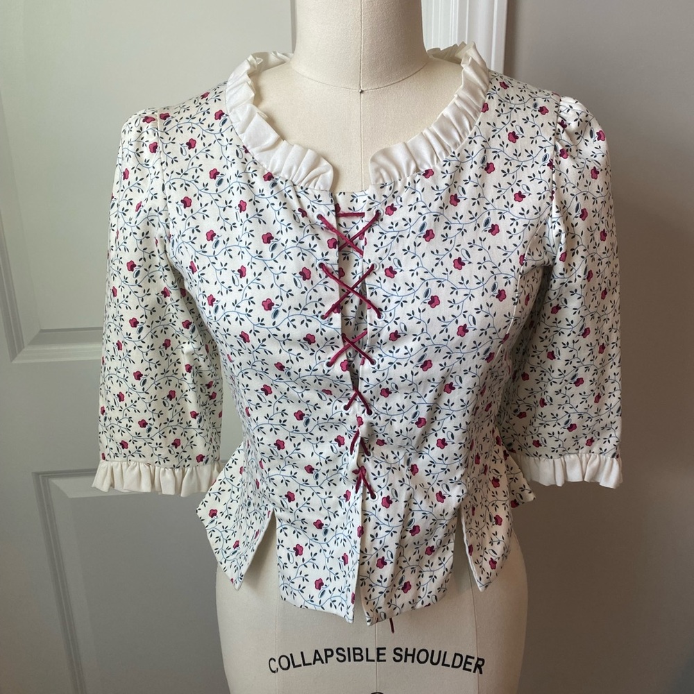 RARE Pleasant Company (American Girl) Meet Felicity Bodice Corset Top for Girls